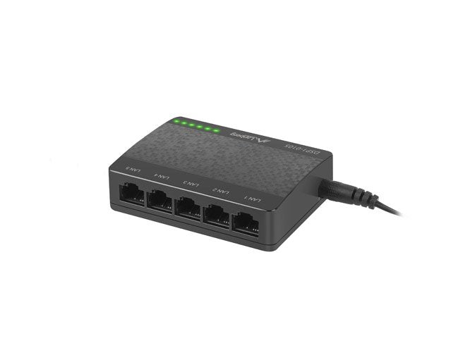 EAN 5901969415674 - Lanberg DSP1-0105 switch No administrado Fast Ethernet (10/100) Negro imagen 3