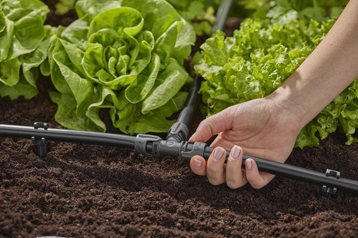 Gardena Micro-Drip-System Pieza En T De 13 Mm (1/2"), Conexión (Gris Oscuro, 2 Piezas 13201-20