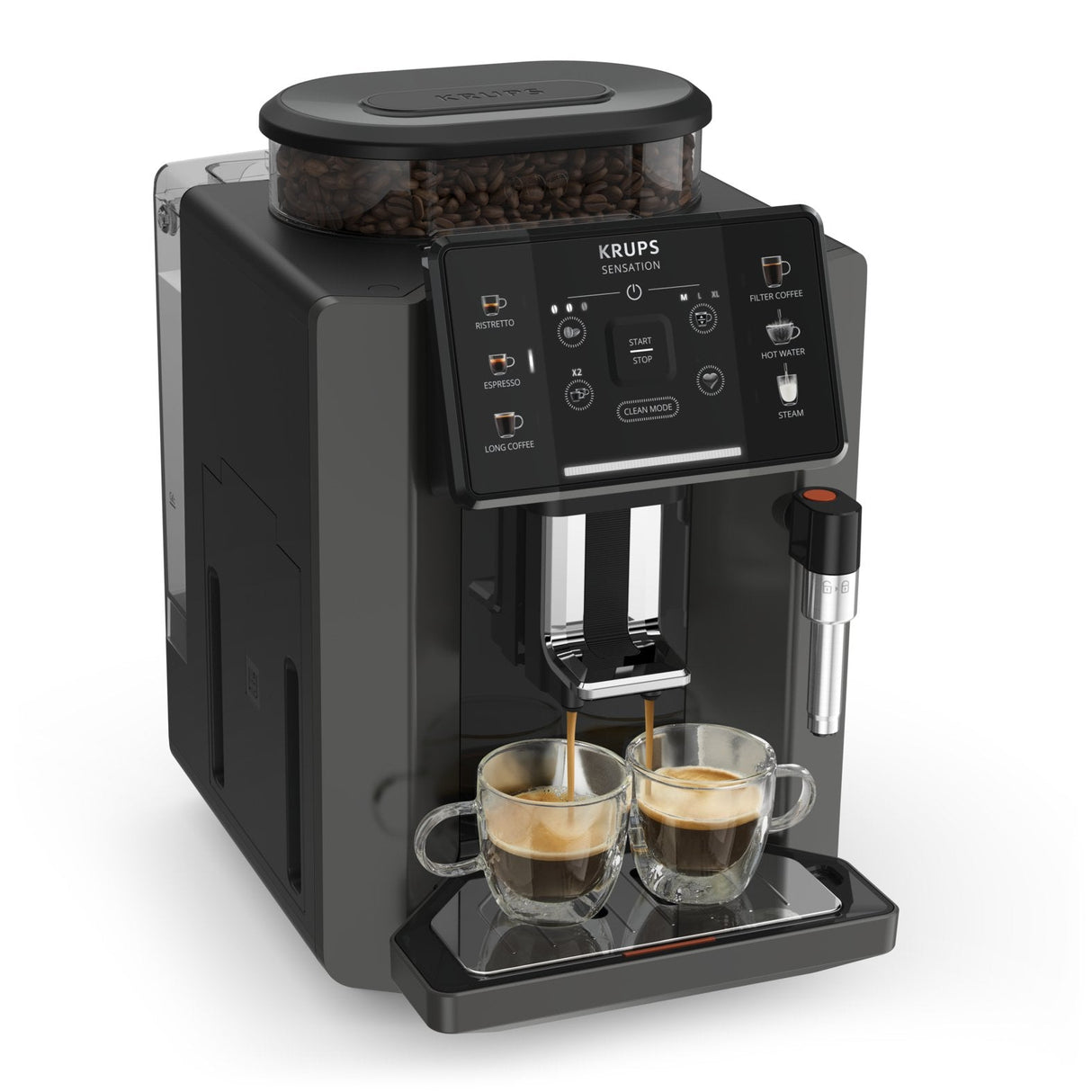 Krups Sensation Kaffeevollautomat Mit Milchschaumdüse Ea910810