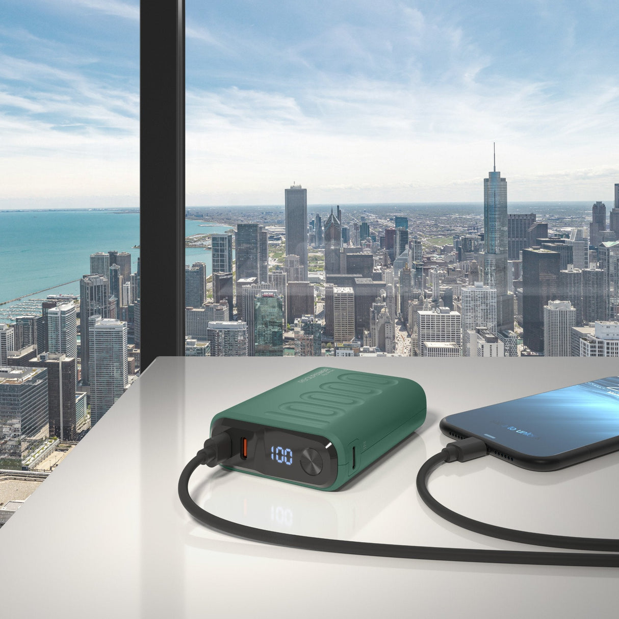 EAN 4040895011954 - RealPower PB-10000C PD+ 10000 mAh Verde oscuro imagen 5