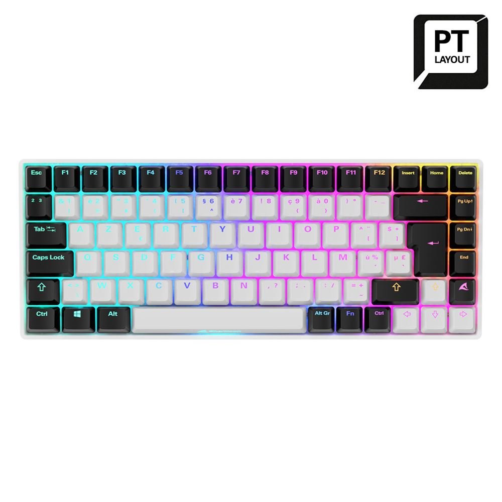 EAN 4044951039708 - Sharkoon SKILLER SGK50 S3 teclado Juego USB QWERTY Portugués Blanco imagen 1