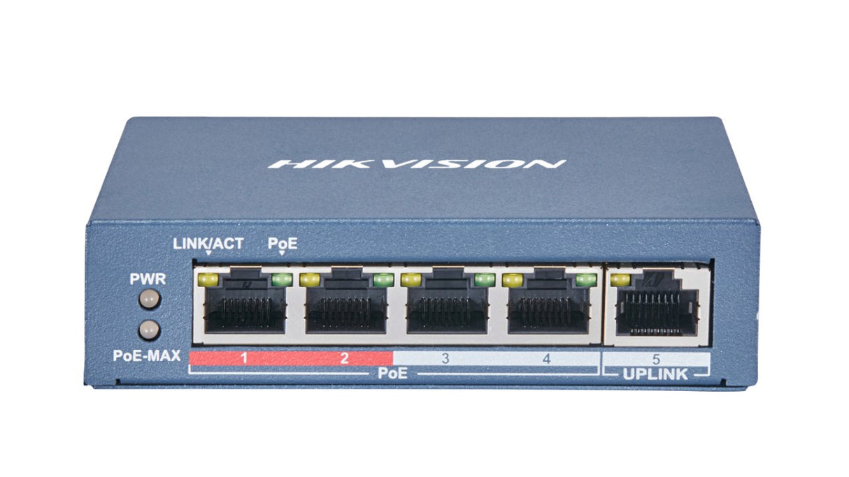 EAN 6941264012078 - Hikvision DS-3E0105P-E(B) switch No administrado L2 Fast Ethernet (10/100) Energía sobre Ethernet (PoE) G imagen 1