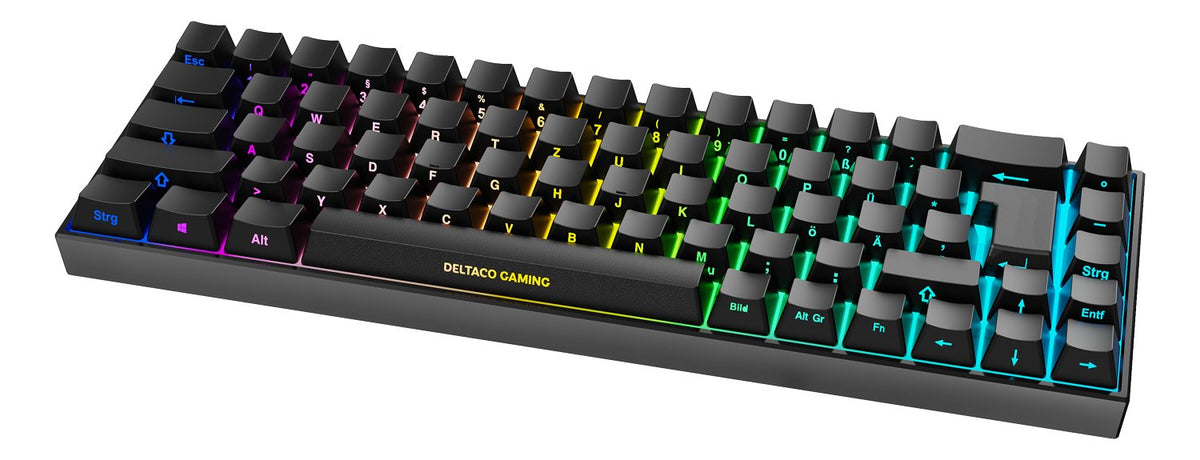 Deltaco Gaming Teclado Dk440r Wireless, Rgb, Negro