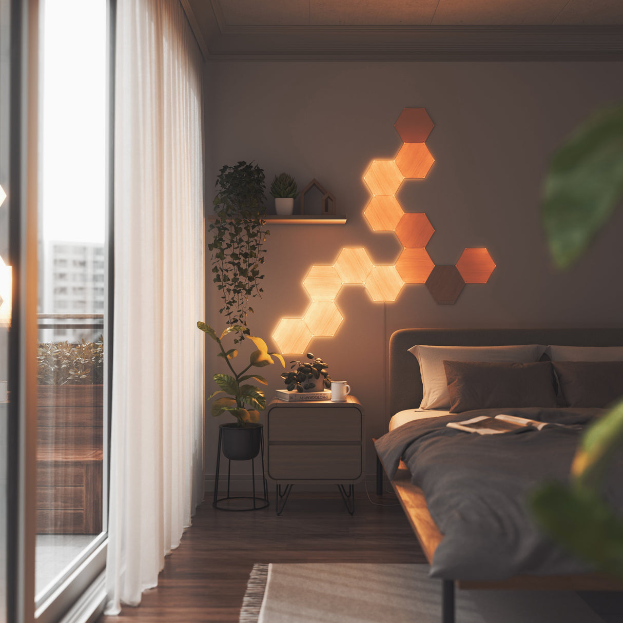 Panel Led Nanoleaf Elements Hexagons Starterkit 13pk