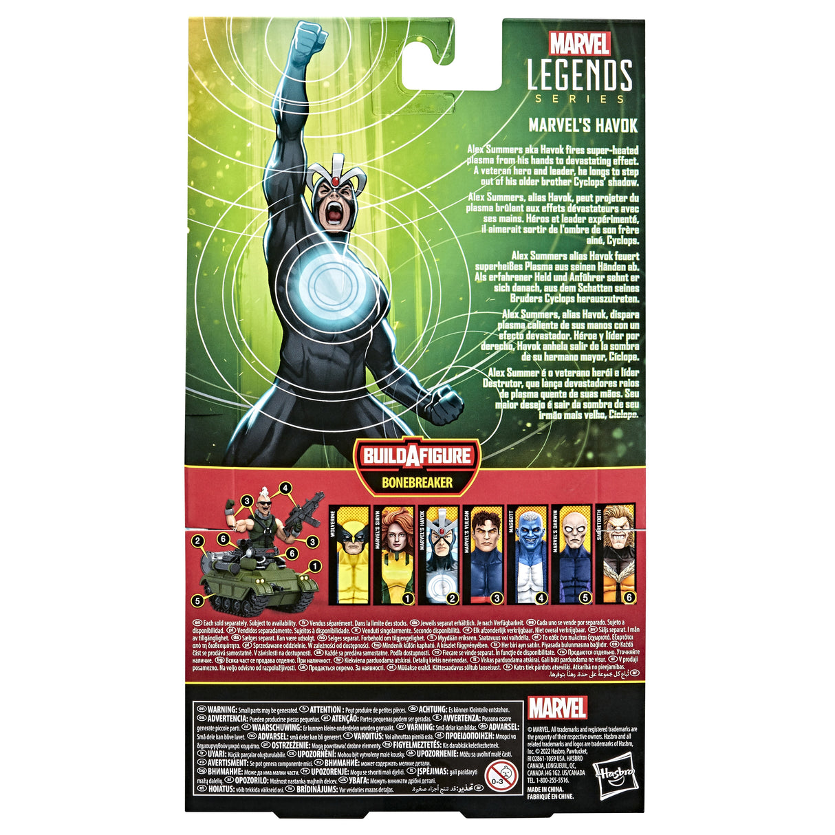 Figura Havok X-Men Marvel Legends 15cm