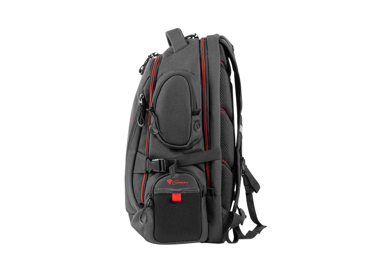 Mochila Genesis Pallad 550 Hasta 17.3 Pulgadas Negra