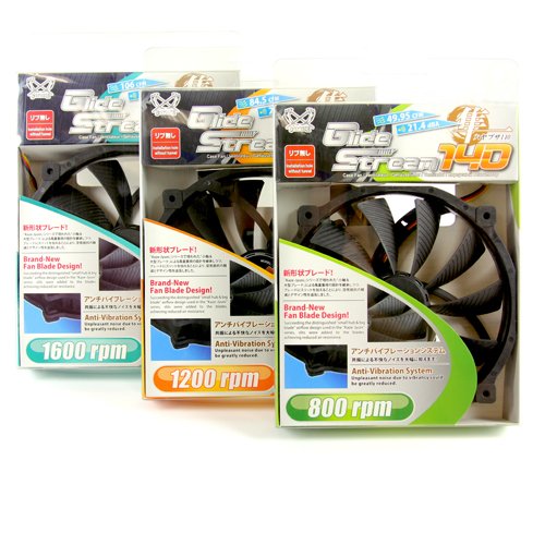 Ventilador Scythe Glidestream 140 14 Cm Negro