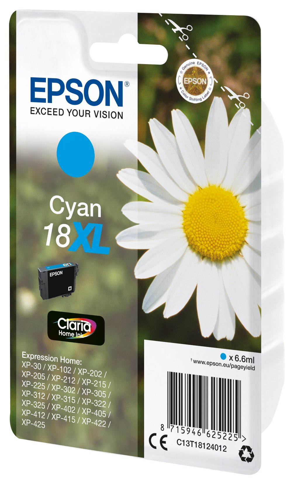 EAN 8715946625232 - Epson Daisy C13T18124022 cartucho de tinta 1 pieza(s) Original High (L) Yield imagen 1