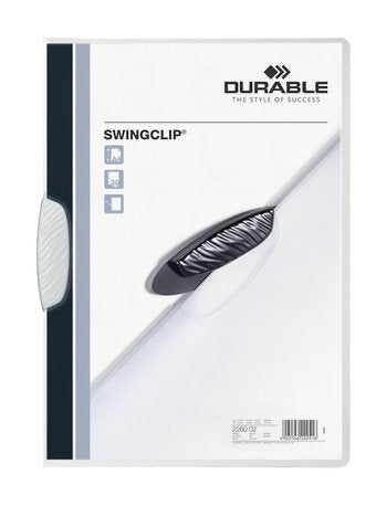 Carpeta Clip Durable Swingclip Pp 30 Hojas A4 Blanco
