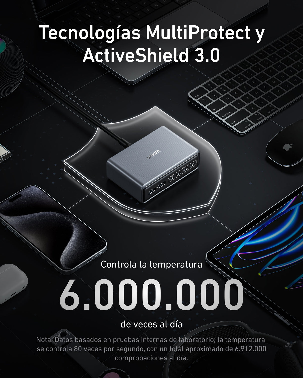 EAN 194644041007 - Anker A2683341 cargador de dispositivo móvil Universal Negro Carga rápida Interior imagen 5