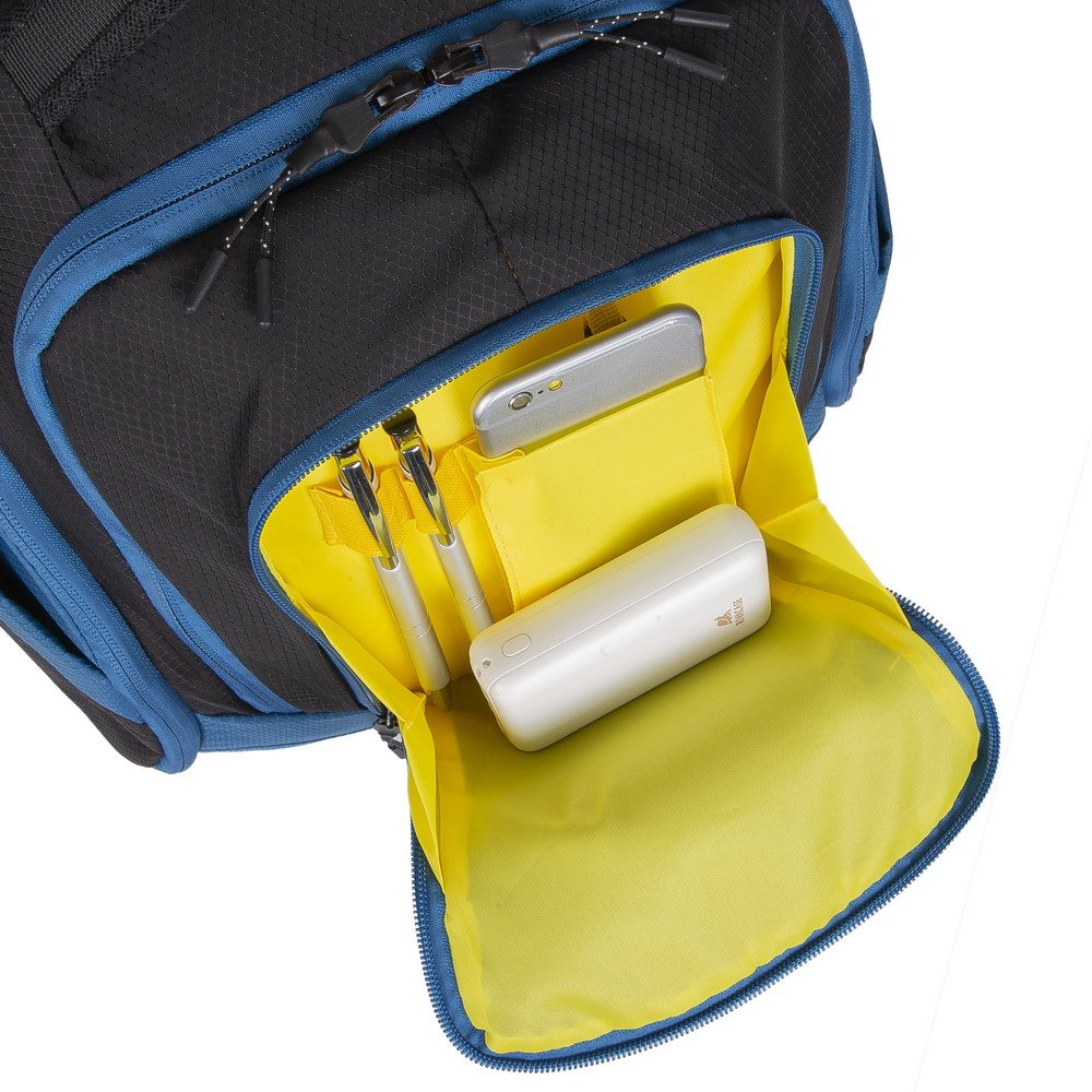 Rivacase 5225 Mochila Informal Negro, Azul Nylon