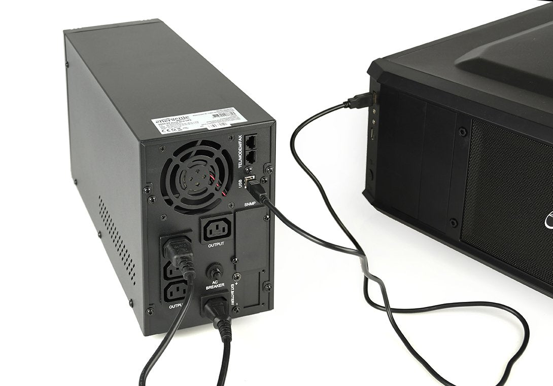 EAN 8716309087353 - Gembird EG-UPS-PS2000-01 sistema de alimentación ininterrumpida (UPS) Línea interactiva 2 kVA 1600 W 4 sa imagen 3