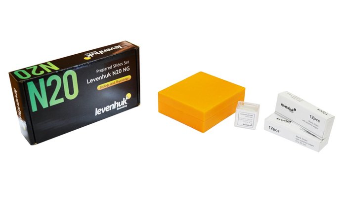 Levenhuk N20 Ng Vidrio Portaobjetos De Microscopio