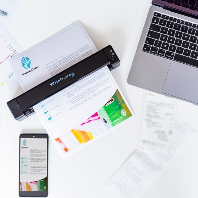 Escáner Portátil I.R.I.S. Iriscan Anywhere 6 Wifi 1200 X 1200 Dpi A4 Negro