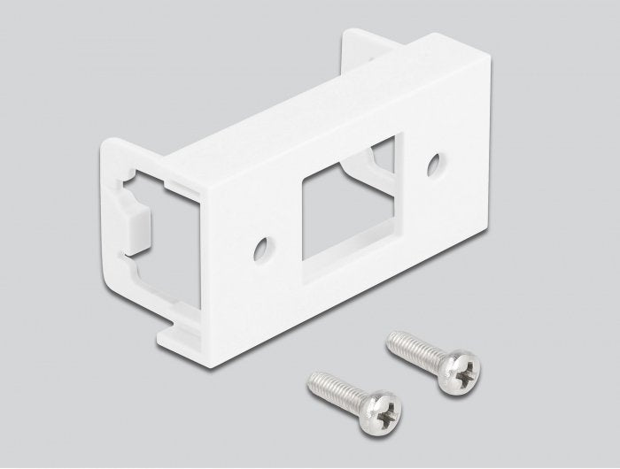 Delock Netzwerk Verlängerungscable Für Easy 45 Modul S Ftp Rj45 Stecker Zu Rj45 Buchse Cat.6a 1 M Schwarz Weiss