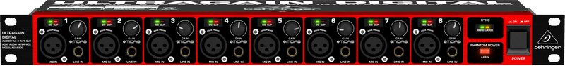 EAN 4033653054638 - Behringer ULTRAGAIN DIGITAL ADA8200 8 canales 10 - 24000 Hz imagen 3