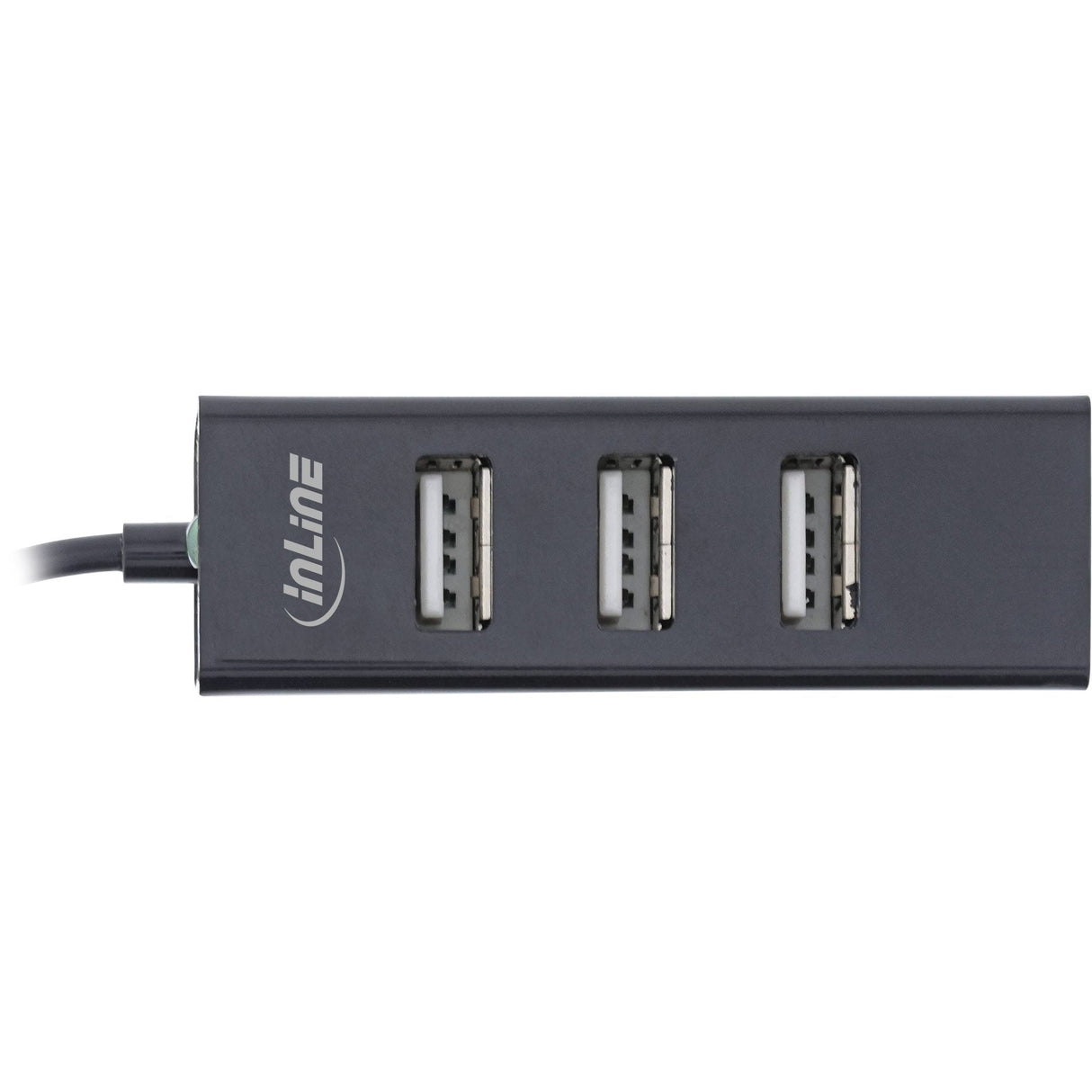 Inline® Usb 2.0, 4-Port Hub, Usb-C Macho A 4x Usb-A Female, Black, 15cm, Slim Design