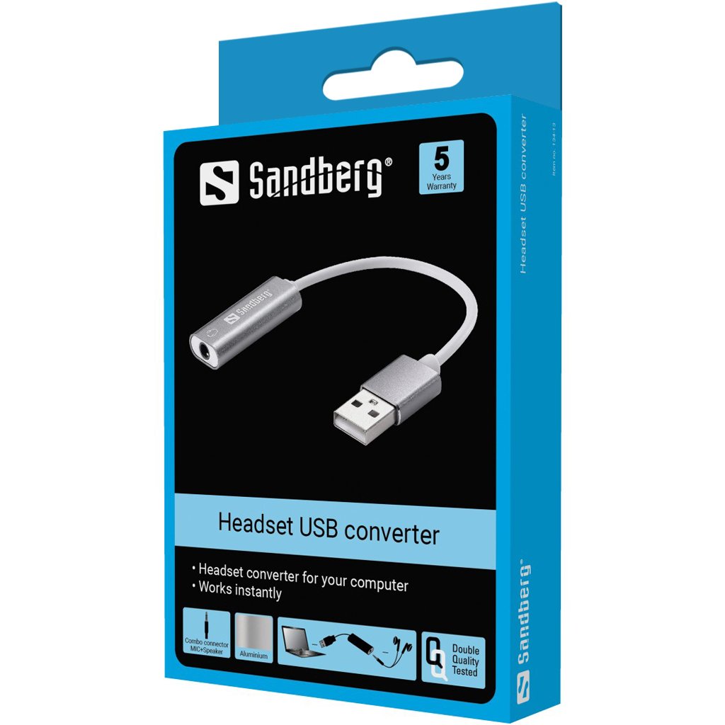Adaptador Usb Sandberg -> Conector De 3,5 Mm