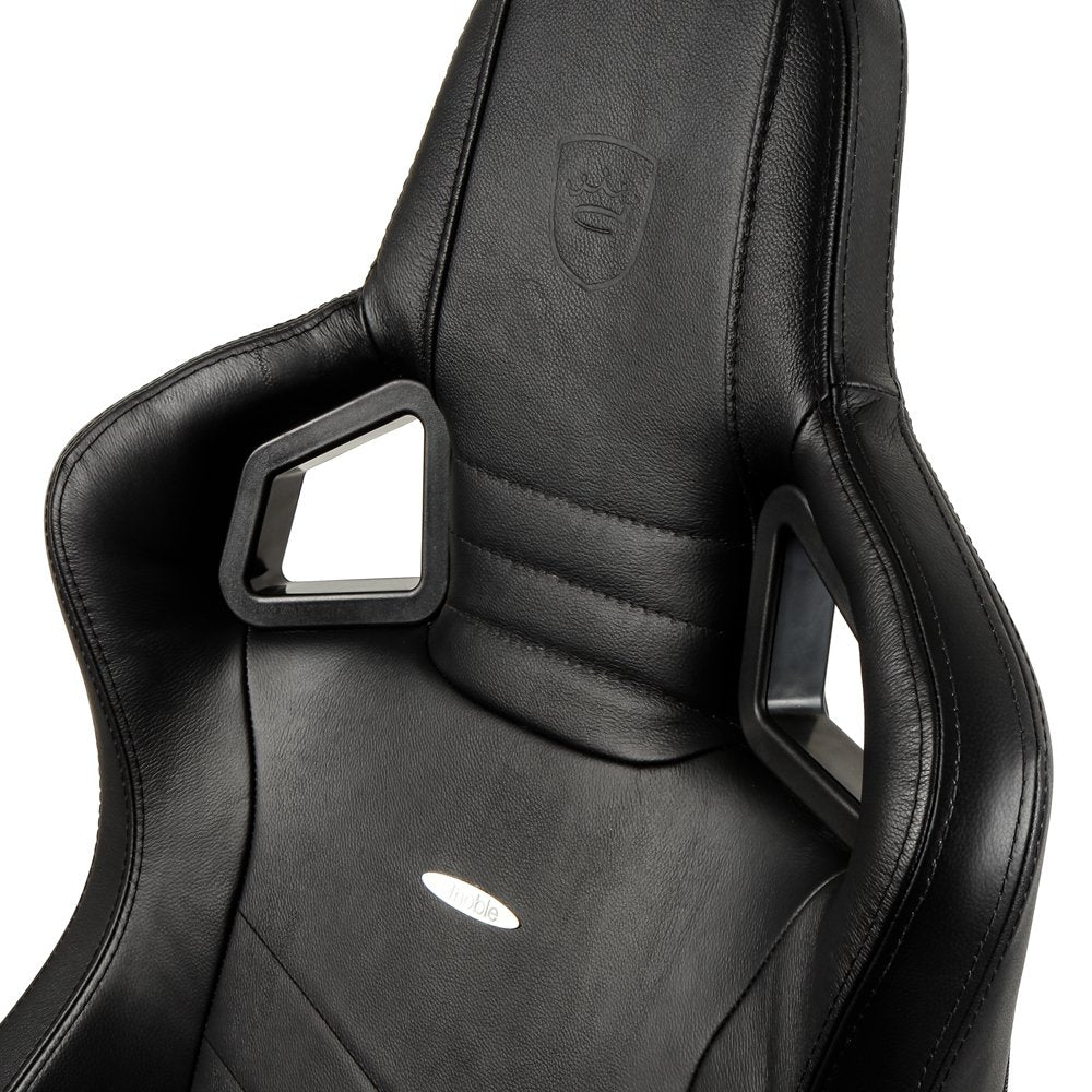 Noblechairs Epic Echtleder Gaming Silla - Negro