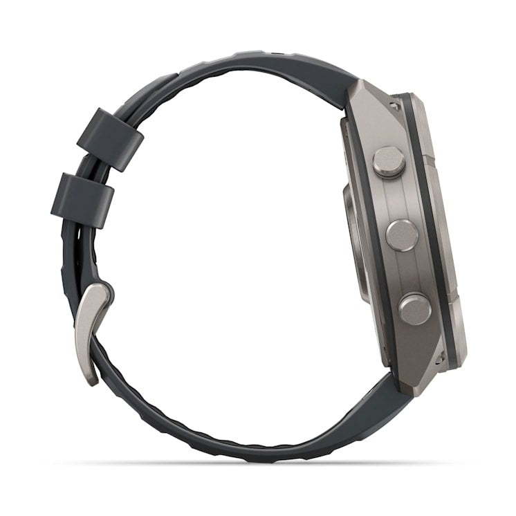 Garmin Fenix 9 Pro Titanio Con Correa De Silicona En Gris Smartwatch 51mm