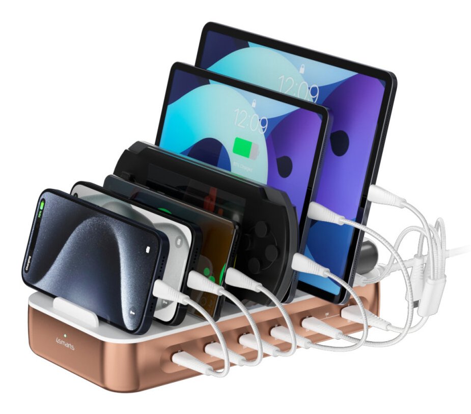 4smarts Ladestation Team 5c/1a Incl. 6 Cable Cobre