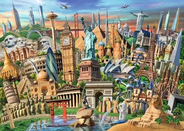 EAN 4005555003328 - Ravensburger 12000332 puzzle Puzle de colores 1000 pieza(s) Edificios imagen 1