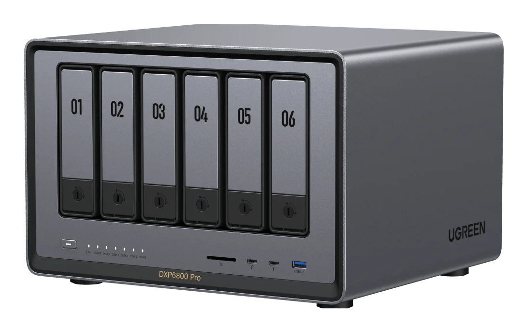 EAN 6941876228997 - Ugreen NASync DXP6800 Pro NAS Compacto Intel® Core™ i5 i5-1235U 8 GB DDR5 0 TB UGOS Pro Negro imagen 1