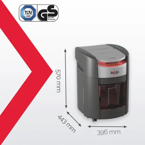 Trituradora Automática Rexel Shredmax Autofeed+ 150m, P5, 150 Hojas, Cubo De 15 L