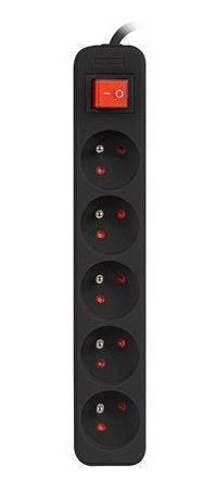 EAN 5901969415483 - Lanberg PS1-05E-0150-BK base múltiple 1,5 m 5 salidas AC Interior Negro imagen 3