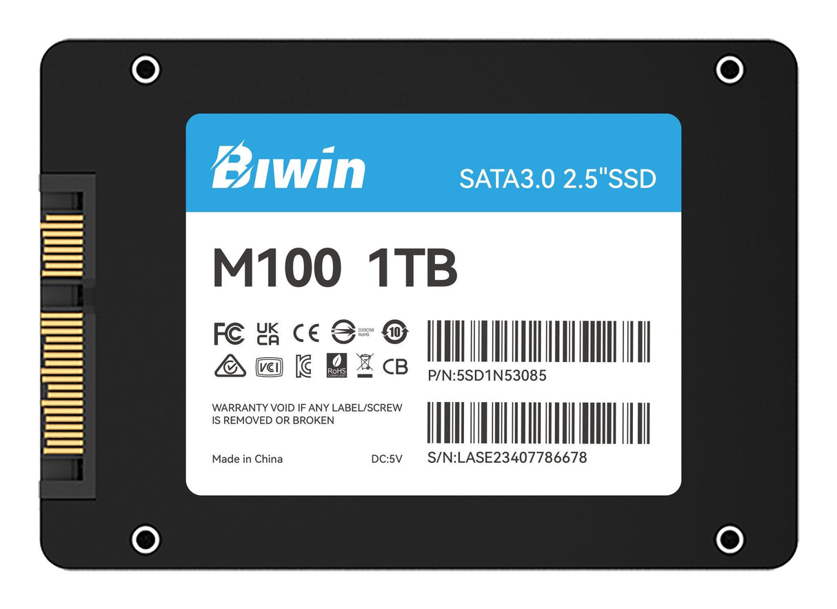 EAN 0887184025315 - Biwin M100 1 TB 2.5" Serial ATA III imagen 5