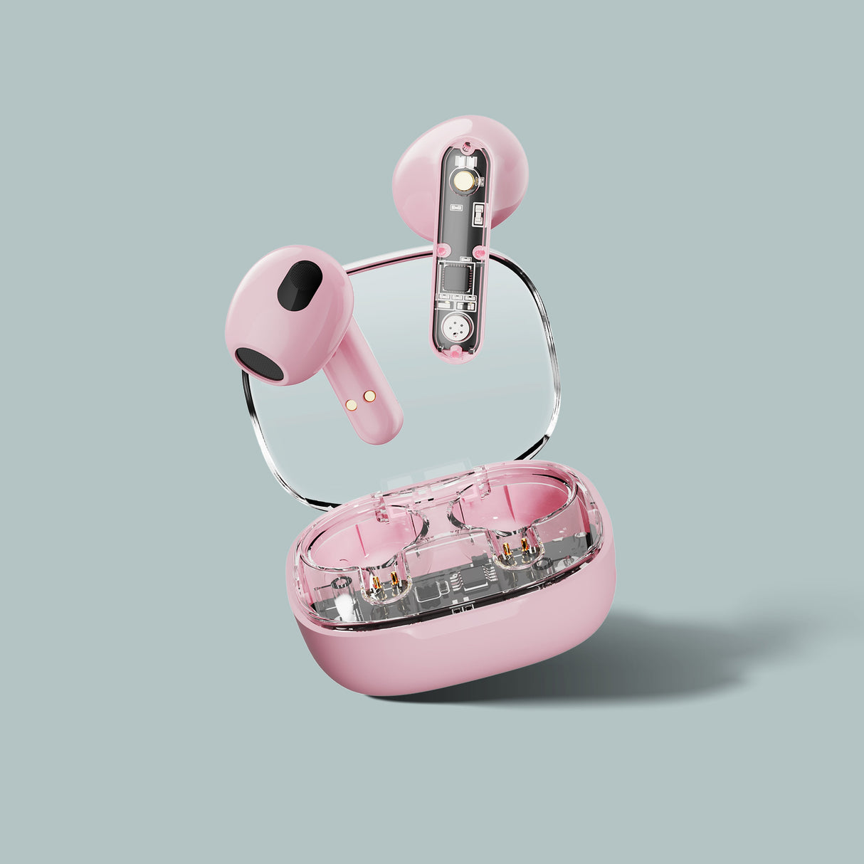 Streetz Bt Tws In-Ear KopfhRer Transparent Pink
