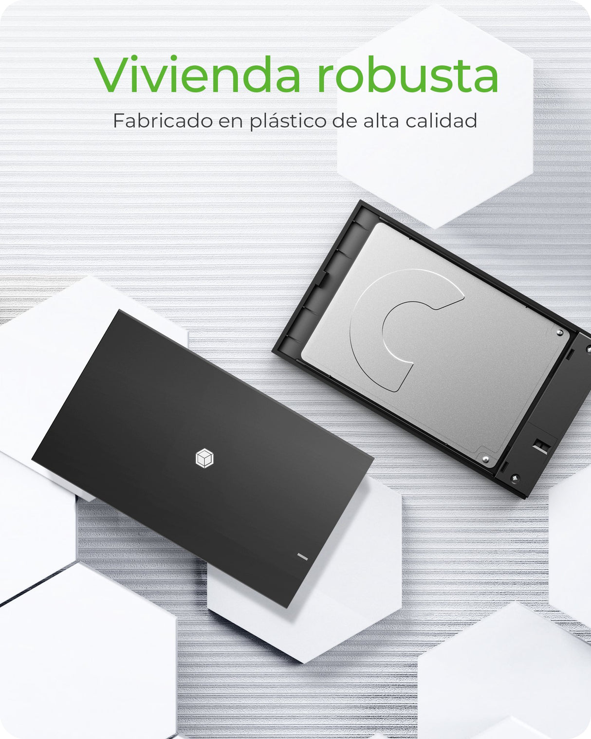 EAN 4250078172932 - ICY BOX IB-200T-C3 Caja externa para unidad de estado sólido (SSD) Negro 2.5" imagen 7