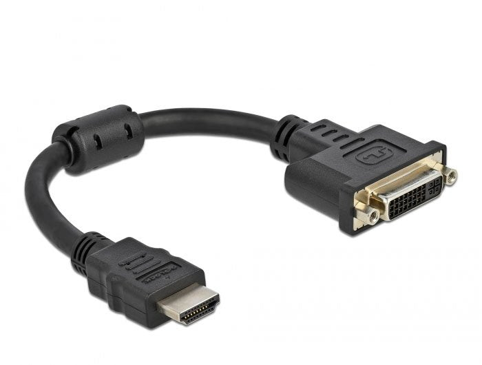 Delock Adaptador Hdmi Macho A Dvi 24+5 Hembra 4k 30 Hz 20 Cm