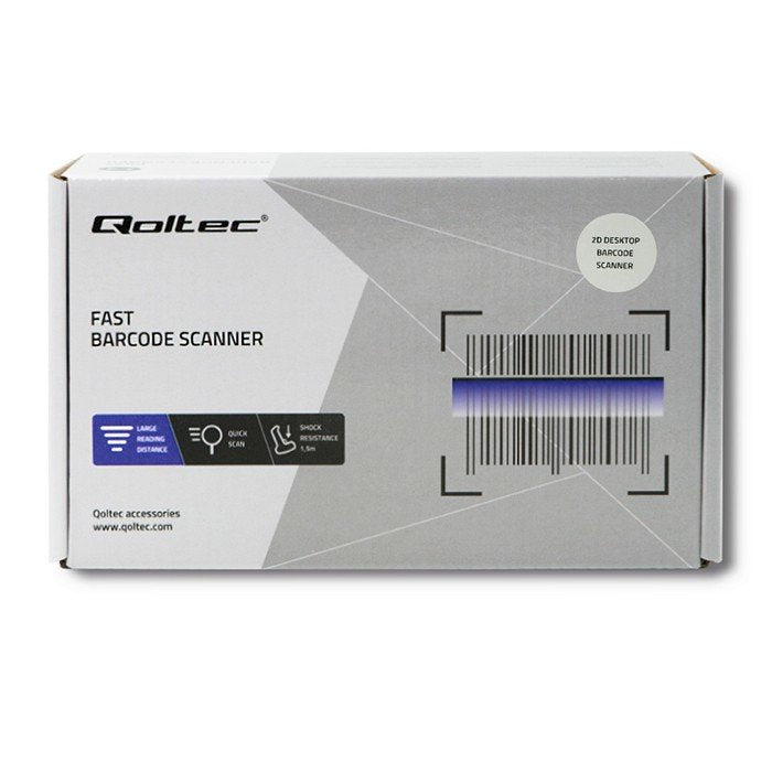 EAN 5901878508641 - Qoltec 50864 lector de código de barras Lector de códigos de barras fijo 1D/2D LED Negro imagen 6