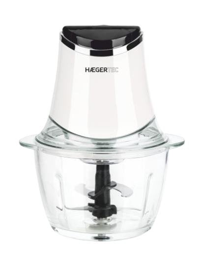 Haeger Ch-30w.007a Picadora Eléctrica De Alimentos 1,2 L 300 W Negro, Transparente, Blanco