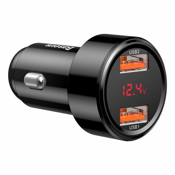 EAN 6953156293212 - Baseus CCMLC20A-01 cargador de dispositivo móvil Smartphone Negro USB Carga rápida Auto imagen 3