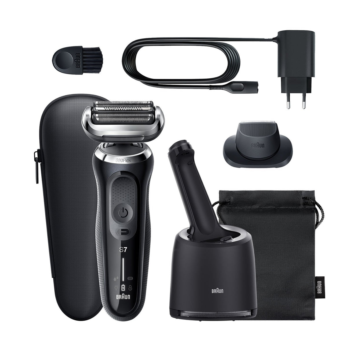 EAN 4210201433842 - Braun Series 7 71-N7200cc Máquina de afeitar de láminas Recortadora Negro imagen 1