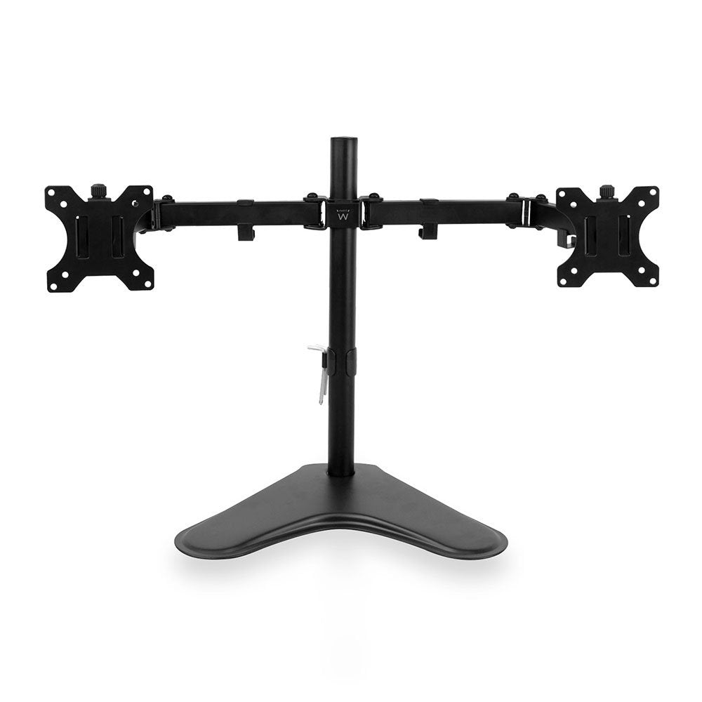 Ewent Soporte De Escritorio Para 2 Monitores De Hasta 32" Ewent Ew1536, Independiente, 16 Kg, 81,3 Cm (32"), 100 X 100 Mm, Ajustes De Altura, Negro
