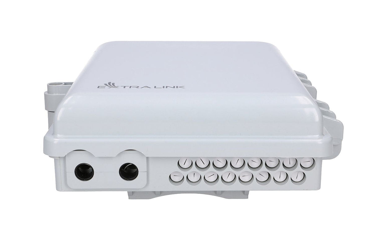 Extralink Emma V2 16 Core Fiber Optic Terminal Box White Mid-Span