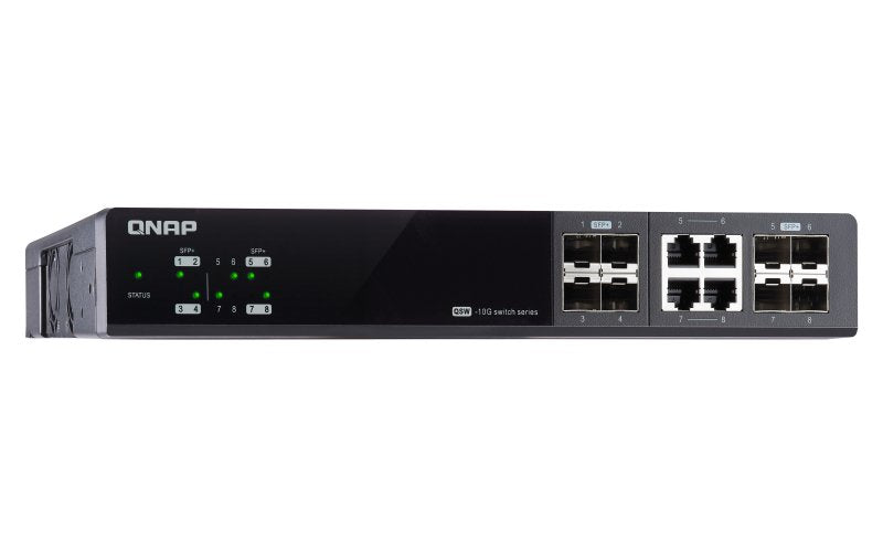EAN 4713213517819 - QNAP QSW-M804-4C switch Gestionado 10G Ethernet (100/1000/10000) Negro imagen 4