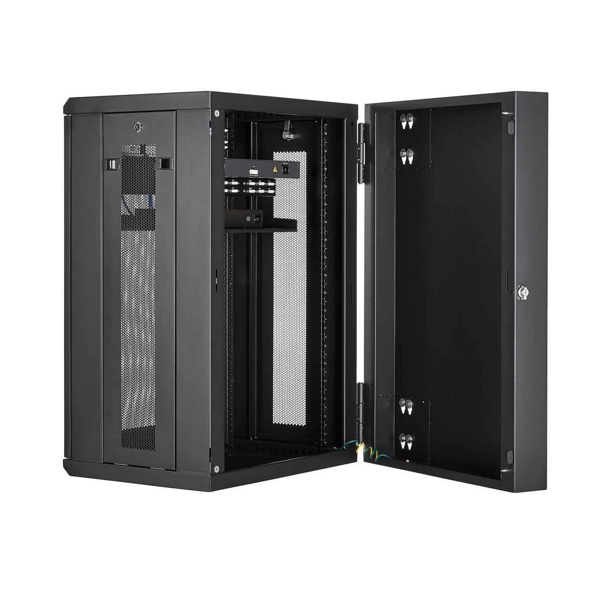 EAN 65030870061 - StarTech.com RK1820WALHM armario rack Bastidor de pared Negro imagen 5