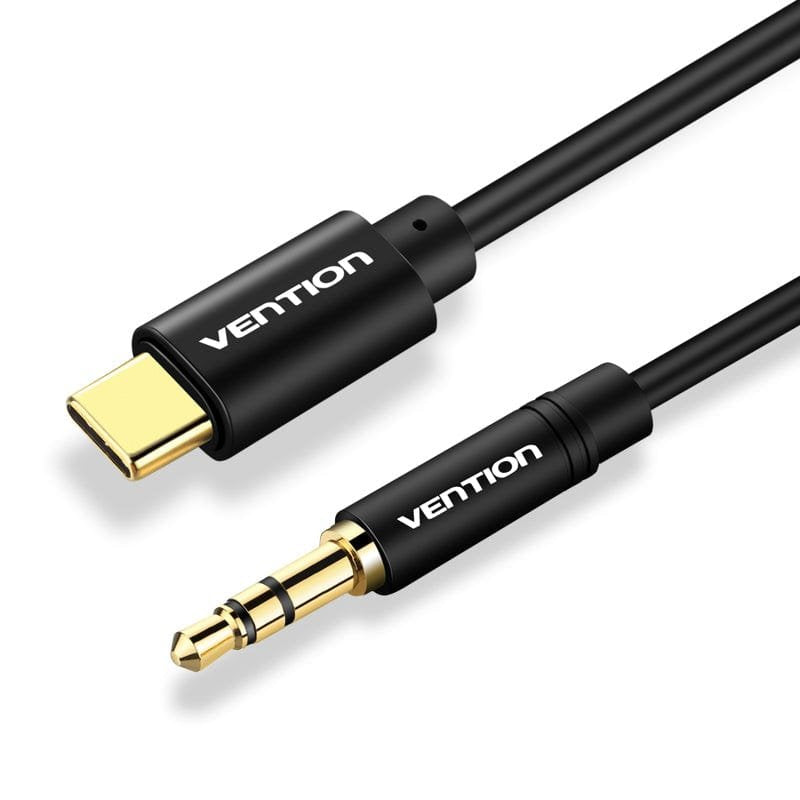 EAN 6922794734678 - Vention BGABG cable de audio 1,5 m 3,5mm USB Tipo C Negro imagen 1