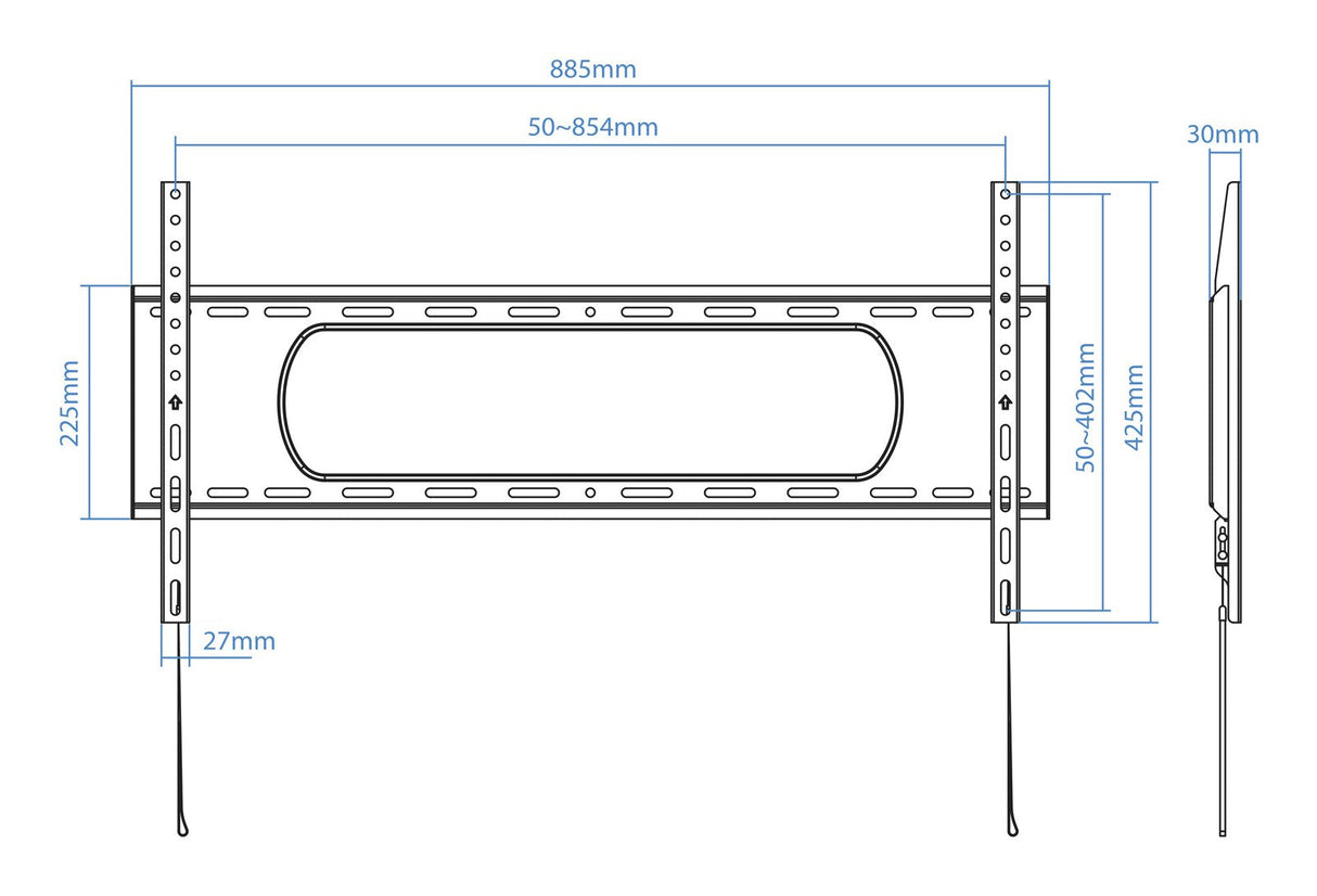 EAN 8433281015005 - TooQ LP1090F-B soporte para TV 2,29 m (90") Negro imagen 5