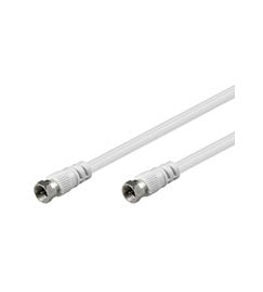 Goobay Mercodan Rg59, 2.5m Cable Coaxial 2,5 M Blanco