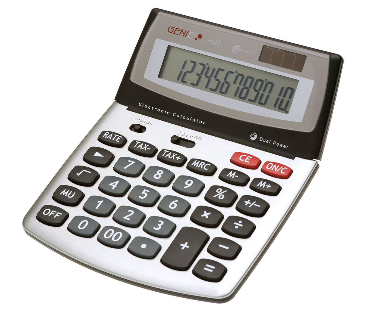 EAN 4015468102704 - Genie 560 T calculadora Escritorio Pantalla de calculadora Negro, Plata imagen 1