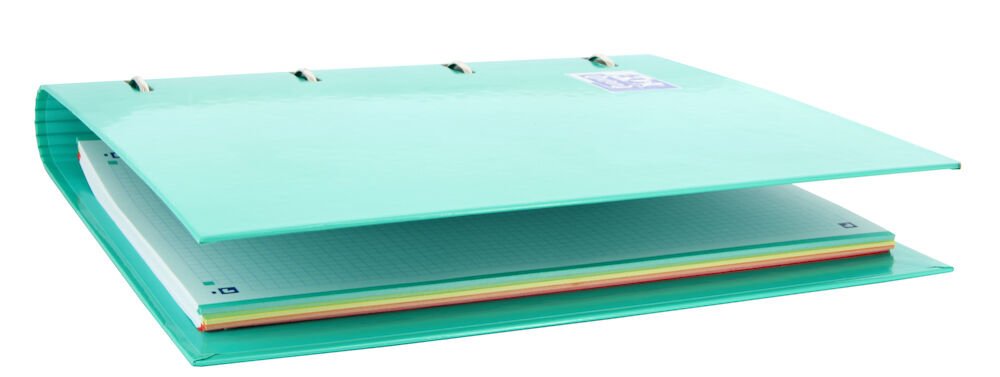Oxford Carpeta 4 Anillas Classic Europeanbinder C/ Recambio 100h 5x5 A4+ Ice Mint