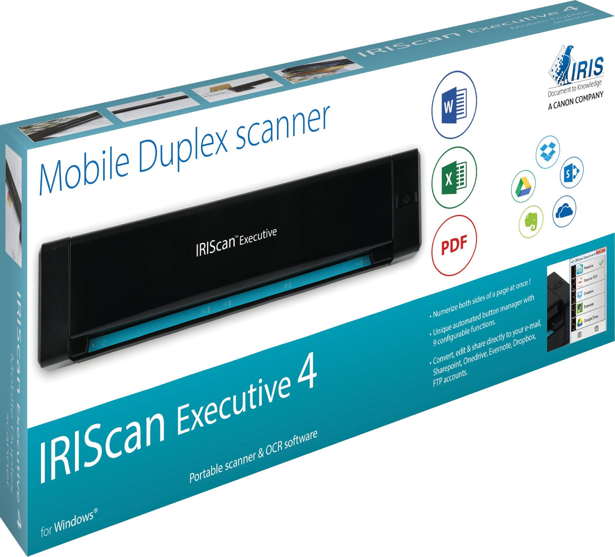 Iris Iriscan Executive 4 Duplex Duplex, Cis, 1200 X 1200 Dpi Max, Usb