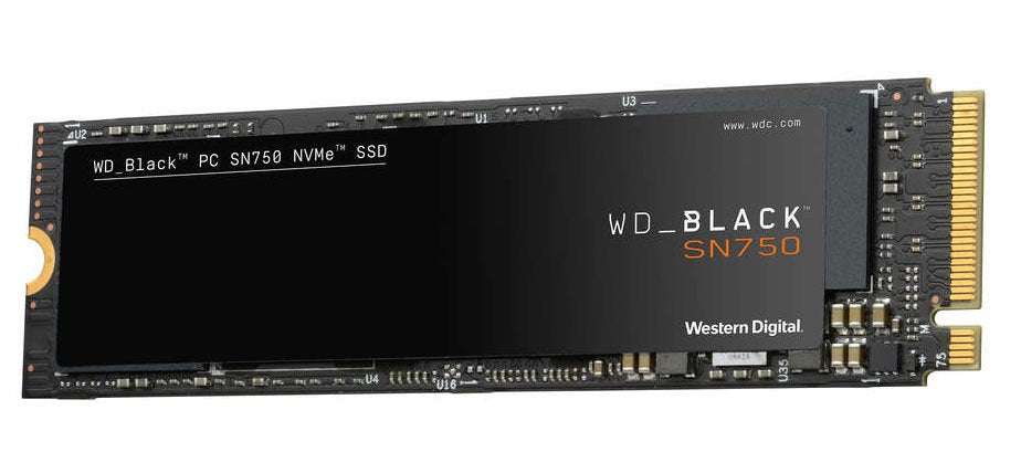 Disco Ssd Western Digital M.2 1tb Black Sn750 / Sin Disipador Térmico / Negro / Wds100t3x0c Western Digital Sn750, 1000 Gb, M.2, 3470 Mb/S