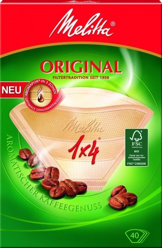 Original 1x4 Kaffeefilter - 80 Unidades
