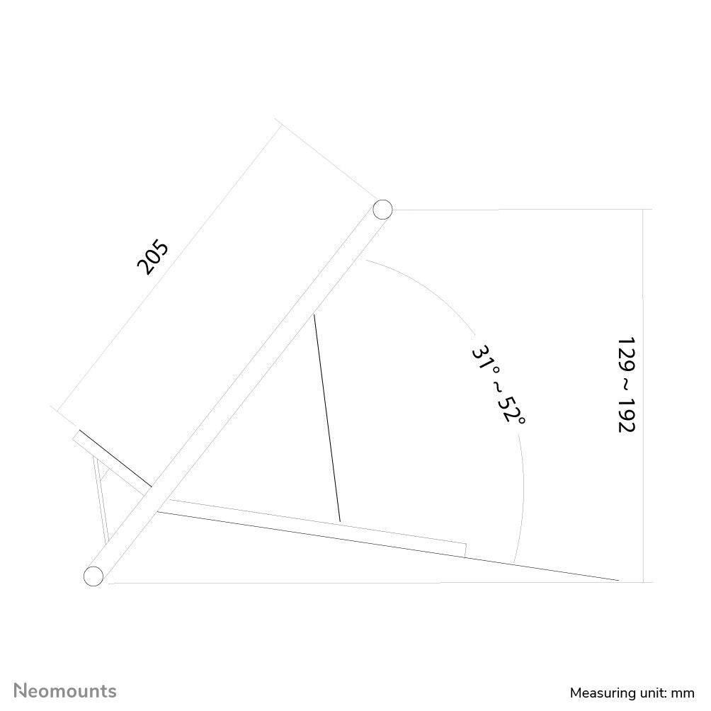 EAN 8717371442637 - Neomounts NSLS100 soporte para ordenador portátil Soporte articulado con bandeja para ordenador portátil imagen 16